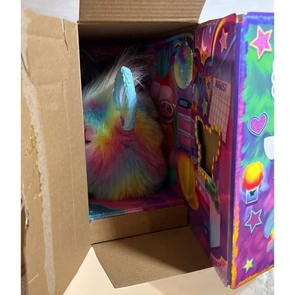 Furby Electronic Toy Interactive With 5 Voice Activated Commands Rainbow Design - Picture 6 of 6